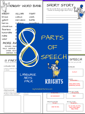 Language Arts Knights Pack