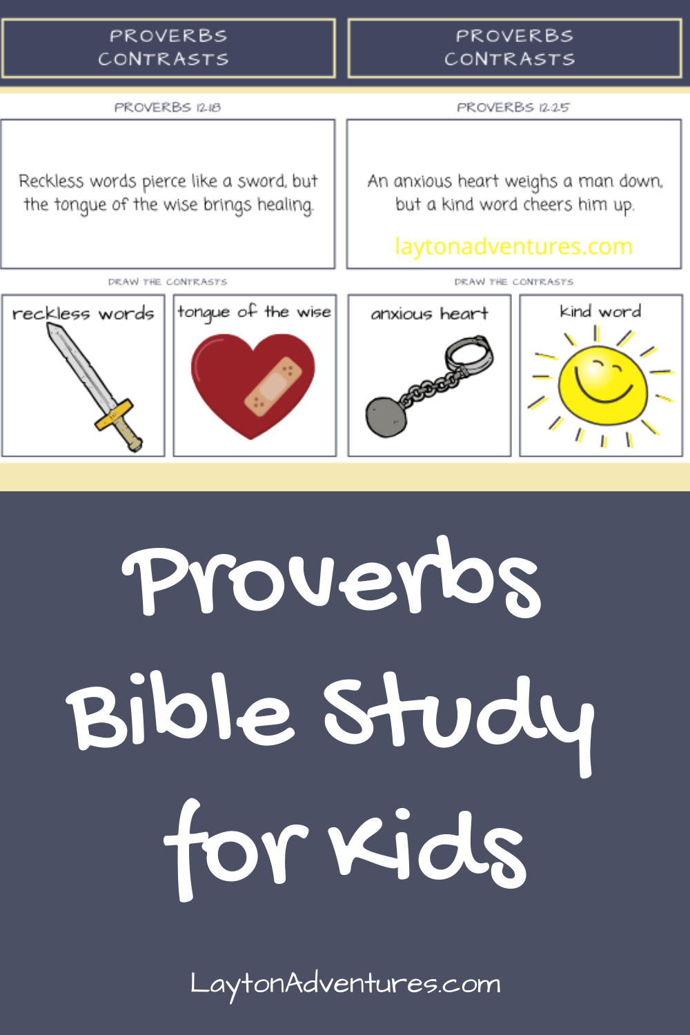 Proverbs Bible Study For Kids